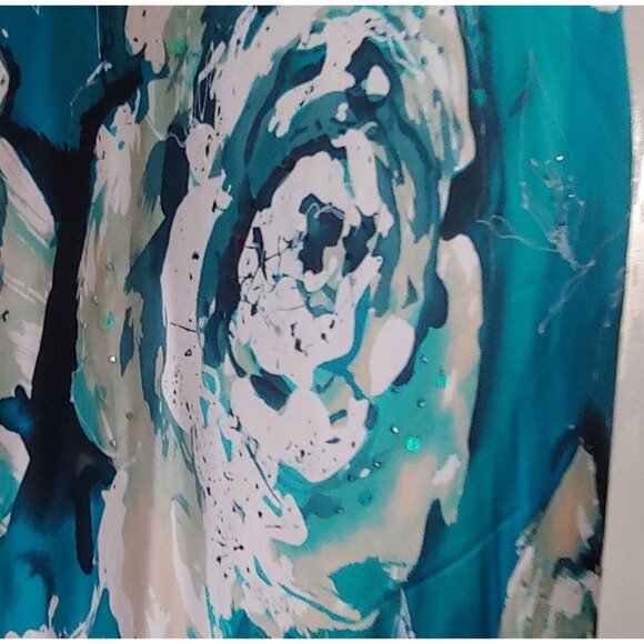 Adrianna Pappell 100% Silk Beaded Babydoll Empire Waist Prom Evening Dress 6 - Picture 9 of 16